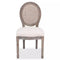 vidaXL - Eetkamerstoelen - 4 - st - stof - crèmekleurig