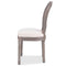 vidaXL - Eetkamerstoelen - 4 - st - stof - crèmekleurig