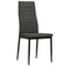 vidaXL - Eetkamerstoelen - 4 - st - stof - donkergrijs