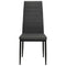 vidaXL - Eetkamerstoelen - 4 - st - stof - donkergrijs
