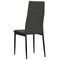 vidaXL - Eetkamerstoelen - 4 - st - stof - donkergrijs