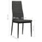 vidaXL - Eetkamerstoelen - 4 - st - stof - donkergrijs