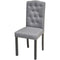 vidaXL - Eetkamerstoelen - 4 - st - stof - grijs