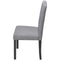vidaXL - Eetkamerstoelen - 4 - st - stof - grijs