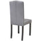 vidaXL - Eetkamerstoelen - 4 - st - stof - grijs