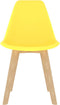 vidaXL - Eetkamerstoelen - 6 - st - kunststof - geel
