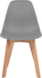vidaXL - Eetkamerstoelen - 6 - st - kunststof - grijs
