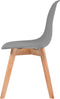 vidaXL - Eetkamerstoelen - 6 - st - kunststof - grijs