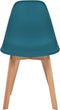 vidaXL - Eetkamerstoelen - 6 - st - kunststof - turquoise