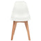 vidaXL - Eetkamerstoelen - 6 - st - kunststof - wit
