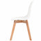 vidaXL - Eetkamerstoelen - 6 - st - kunststof - wit