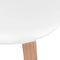 vidaXL - Eetkamerstoelen - 6 - st - kunststof - wit