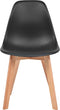vidaXL - Eetkamerstoelen - 6 - st - kunststof - zwart