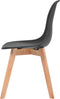 vidaXL - Eetkamerstoelen - 6 - st - kunststof - zwart