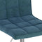 vidaXL - Eetkamerstoelen - draaibaar - 2 - st - fluweel - blauw