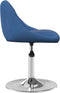 vidaXL - Eetkamerstoelen - draaibaar - 2 - st - fluweel - blauw