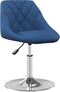 vidaXL - Eetkamerstoelen - draaibaar - 2 - st - fluweel - blauw