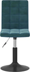 vidaXL - Eetkamerstoelen - draaibaar - 2 - st - fluweel - blauw