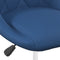 vidaXL - Eetkamerstoelen - draaibaar - 2 - st - fluweel - blauw