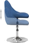 vidaXL - Eetkamerstoelen - draaibaar - 2 - st - fluweel - blauw