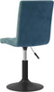 vidaXL - Eetkamerstoelen - draaibaar - 2 - st - fluweel - blauw