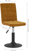 vidaXL - Eetkamerstoelen - draaibaar - 2 - st - fluweel - bruin