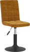 vidaXL - Eetkamerstoelen - draaibaar - 2 - st - fluweel - bruin