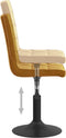 vidaXL - Eetkamerstoelen - draaibaar - 2 - st - fluweel - bruin