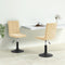 vidaXL - Eetkamerstoelen - draaibaar - 2 - st - fluweel - crèmekleurig