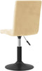 vidaXL - Eetkamerstoelen - draaibaar - 2 - st - fluweel - crèmekleurig