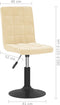 vidaXL - Eetkamerstoelen - draaibaar - 2 - st - fluweel - crèmekleurig