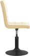 vidaXL - Eetkamerstoelen - draaibaar - 2 - st - fluweel - crèmekleurig