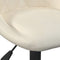vidaXL Eetkamerstoelen draaibaar 2 st fluweel crèmekleurig