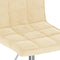 vidaXL - Eetkamerstoelen - draaibaar - 2 - st - fluweel - crèmekleurig