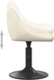 vidaXL Eetkamerstoelen draaibaar 2 st fluweel crèmekleurig