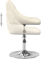 vidaXL Eetkamerstoelen draaibaar 2 st fluweel crèmekleurig