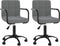 vidaXL - Eetkamerstoelen - draaibaar - 2 - st - fluweel - donkergrijs