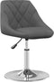 vidaXL - Eetkamerstoelen - draaibaar - 2 - st - fluweel - donkergrijs