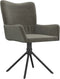 vidaXL - Eetkamerstoelen - draaibaar - 2 - st - fluweel - donkergrijs