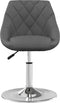 vidaXL - Eetkamerstoelen - draaibaar - 2 - st - fluweel - donkergrijs