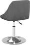 vidaXL - Eetkamerstoelen - draaibaar - 2 - st - fluweel - donkergrijs