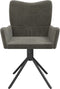 vidaXL - Eetkamerstoelen - draaibaar - 2 - st - fluweel - donkergrijs