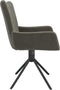 vidaXL - Eetkamerstoelen - draaibaar - 2 - st - fluweel - donkergrijs