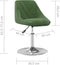 vidaXL - Eetkamerstoelen - draaibaar - 2 - st - fluweel - donkergroen