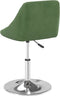 vidaXL - Eetkamerstoelen - draaibaar - 2 - st - fluweel - donkergroen