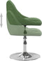 vidaXL - Eetkamerstoelen - draaibaar - 2 - st - fluweel - donkergroen