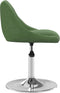 vidaXL - Eetkamerstoelen - draaibaar - 2 - st - fluweel - donkergroen