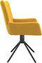 vidaXL - Eetkamerstoelen - draaibaar - 2 - st - fluweel - geel