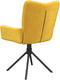 vidaXL - Eetkamerstoelen - draaibaar - 2 - st - fluweel - geel