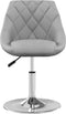 vidaXL Eetkamerstoelen draaibaar 2 st fluweel lichtgrijs